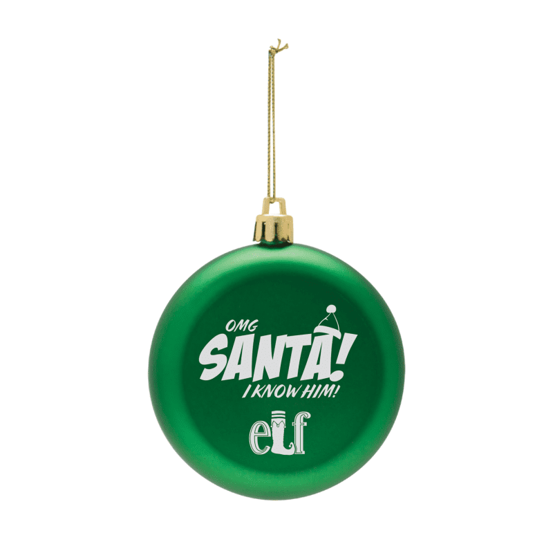 Elf Ornament OMG Santa