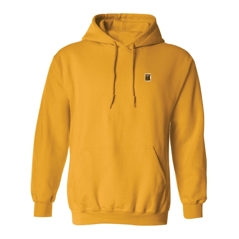 HKN Hoodie Pullover Gold Front